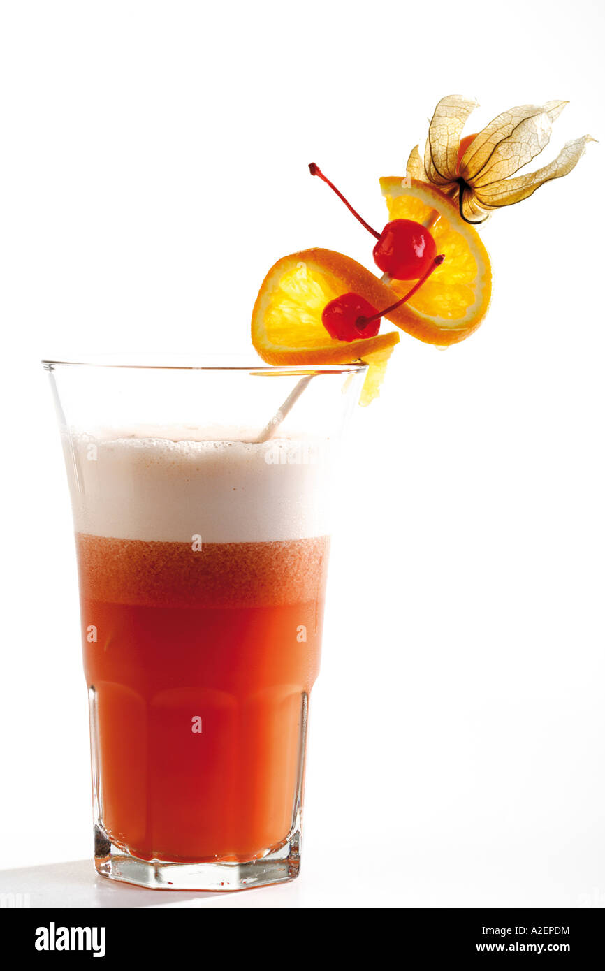 Planters Punch cocktail Stock Photo Alamy
