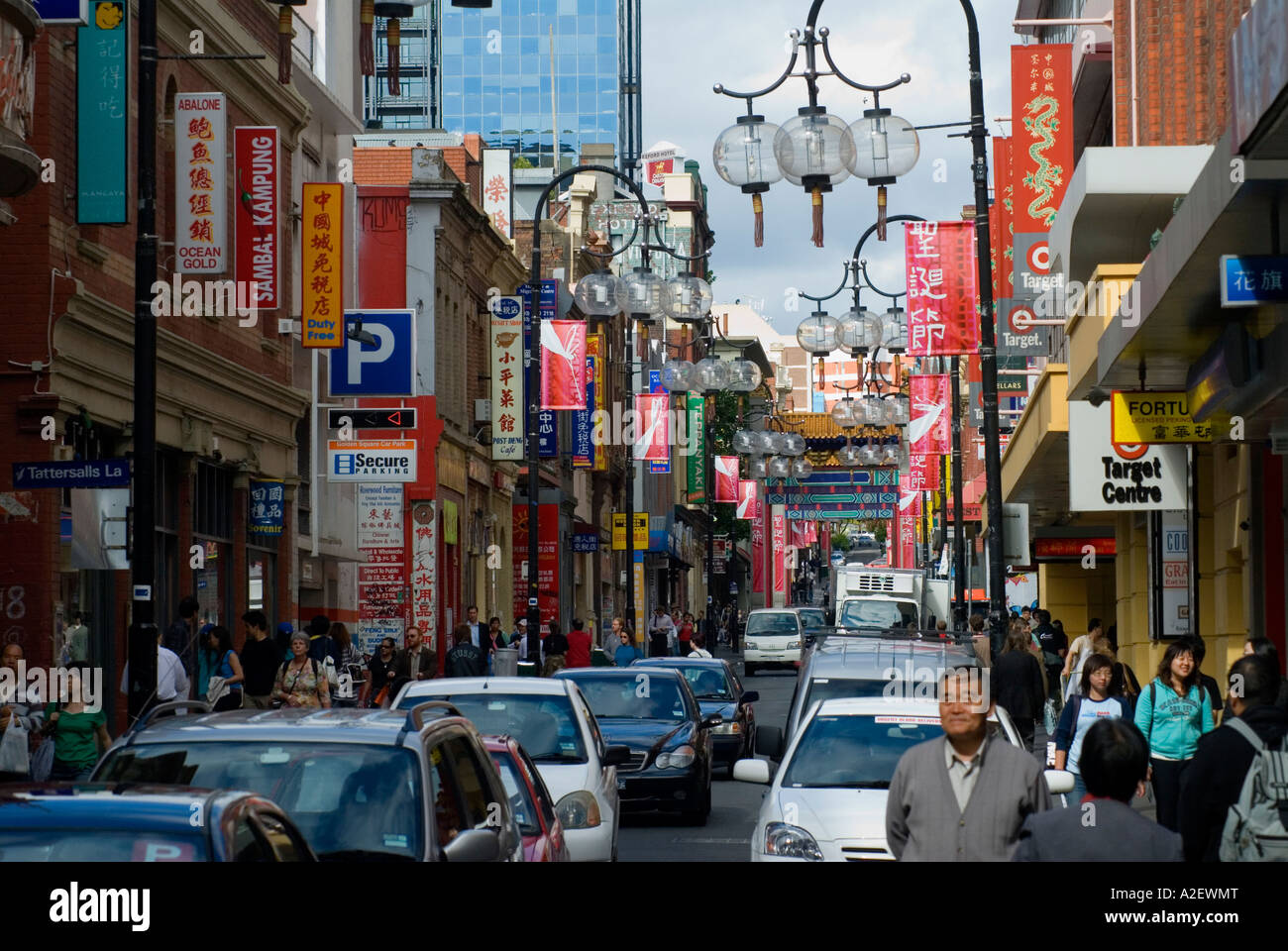 Chinatown downtown Melbourne Victoria Australia Stock Photo