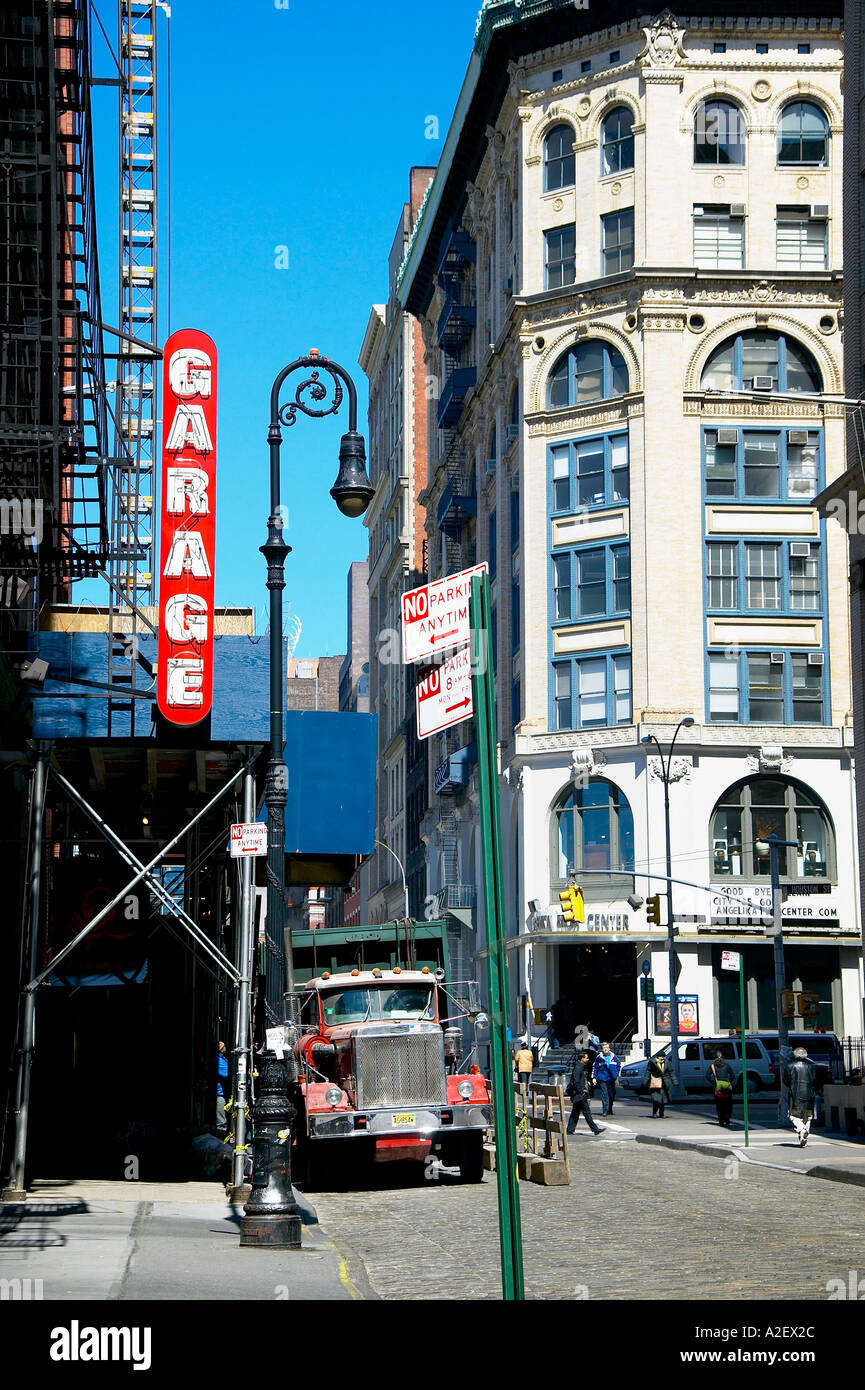 A Parking Garage In Greenwich Village New York City Stock Photo