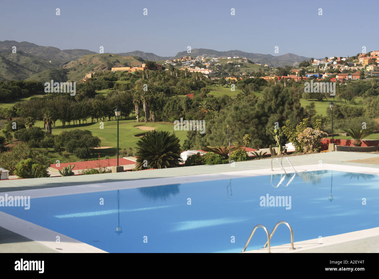 Hotel Golf Bandama, Real club de Golf de Las Palmas, Gran Canaria, Canary islands, islas canarias, Spain, España, Europe Stock Photo