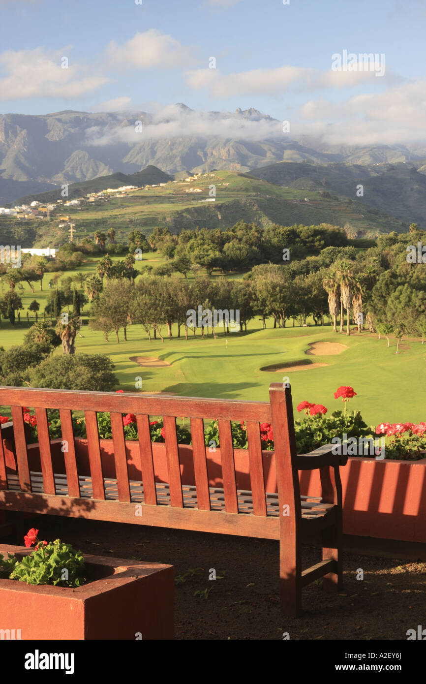 Real club de Golf de Las Palmas, Bandama, Gran Canaria, Canary islands Stock Photo