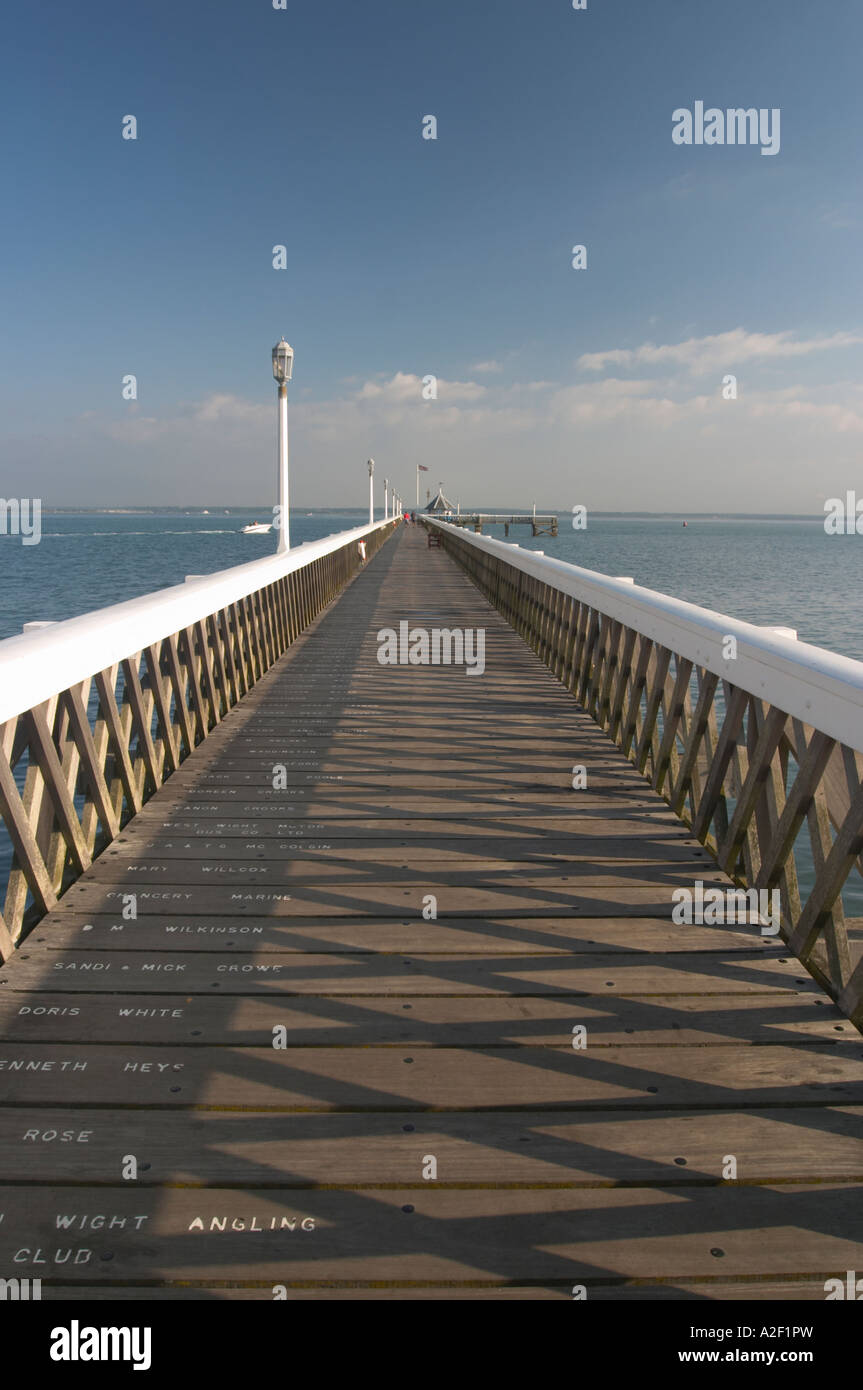 Fishing pier Yarmouth Isle of Wight Stock Photo Alamy