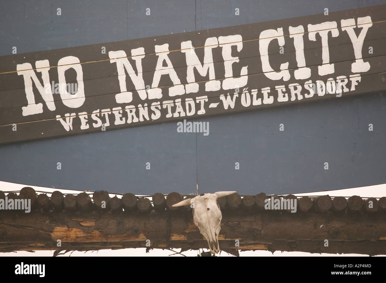 AUSTRIA, Niederosterreich, Wiener Neustadt: No Name City, US Western Theme Cowboy Park (Wollersdorf) Stock Photo