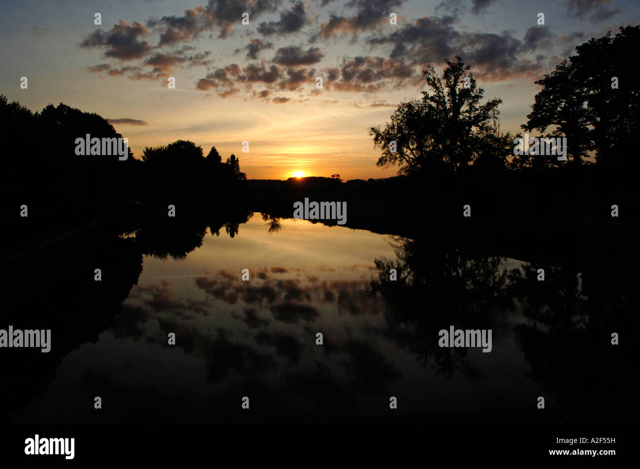 water reflection of clouds Stock Photo - Alamy