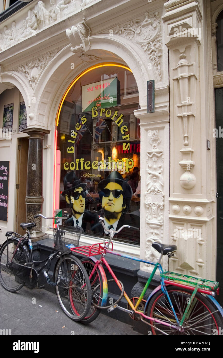 Amsterdam Cafe Blues brother coffee shop Stock Photo