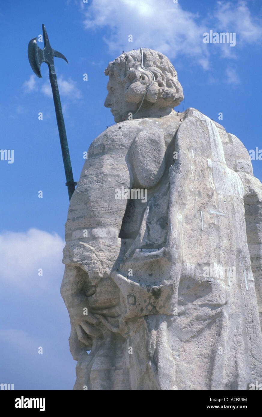 Statues on top of St. Peter's Basilica, The Vatican, Rome, Italy Stock