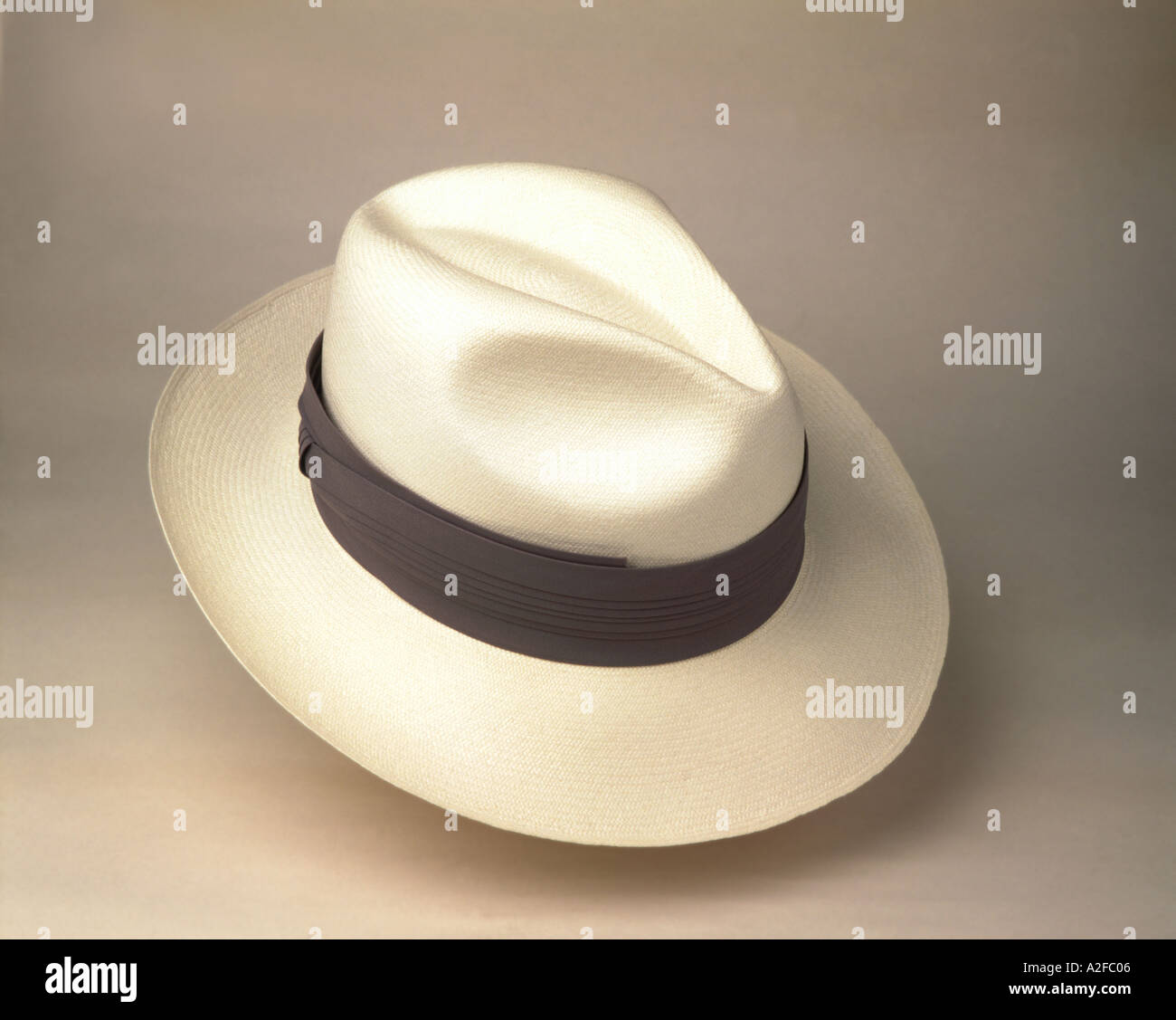 Panama hat from Ecuador in studio Stock Photo