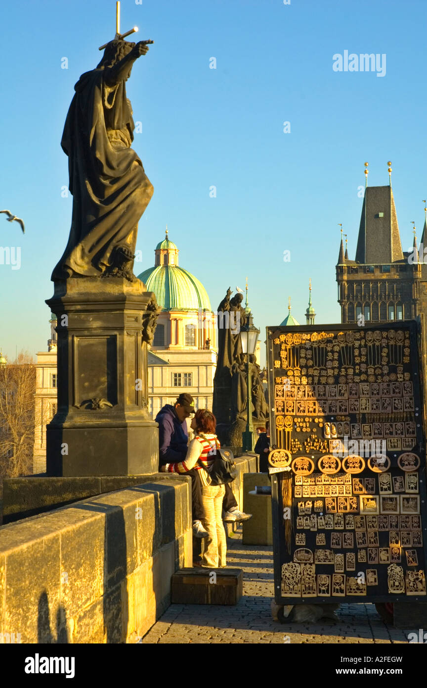 Charles Bridge Is The Main Tourist Attraction In Prague The Capital Of Czech Republic Stock 4526