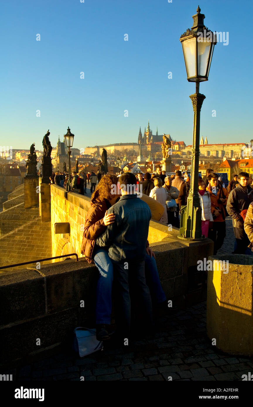 Charles Bridge is one of the main tourist attractions in Prague the capital of Czech Republic