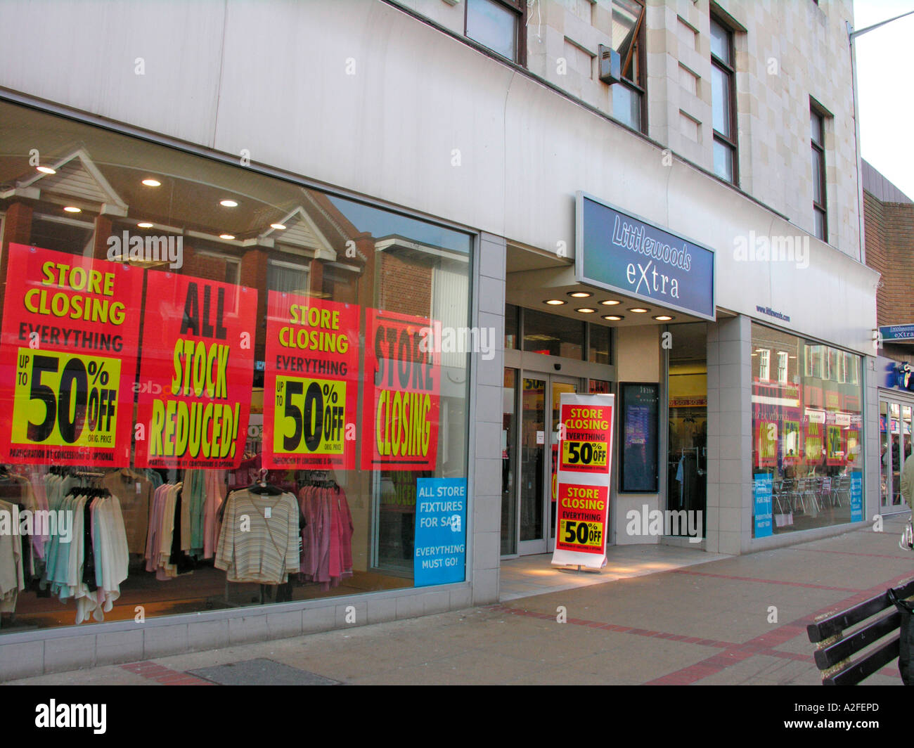 Littlewoods retailers chain of shops for closure Bognor Regis West