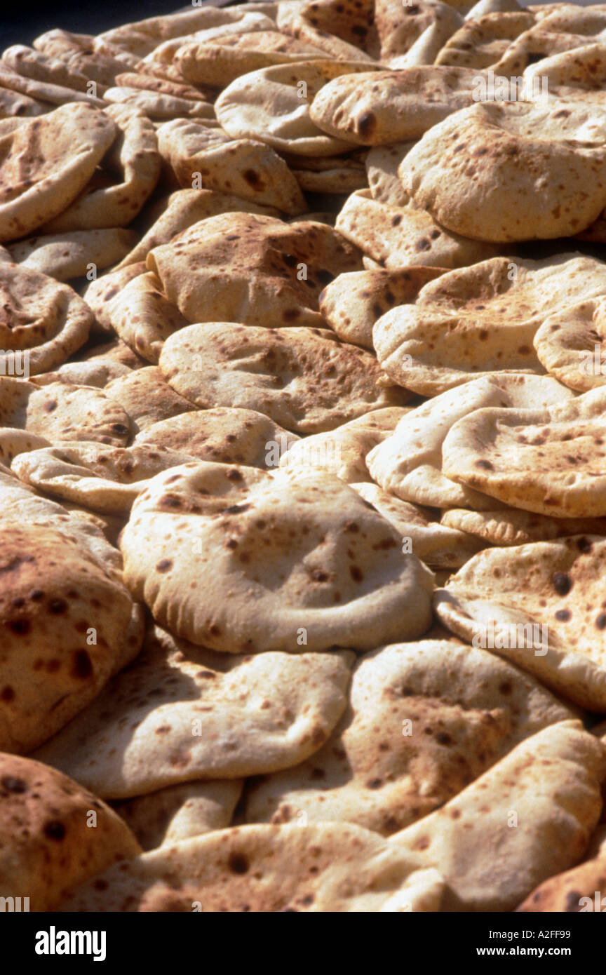 Pita bread Cairo Egypt Stock Photo Alamy