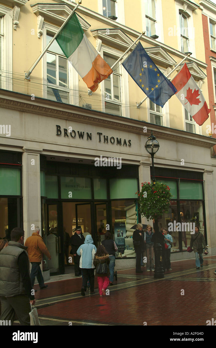 Dublin Brown Thomas department store Grafton Street Ireland Stock Photo
