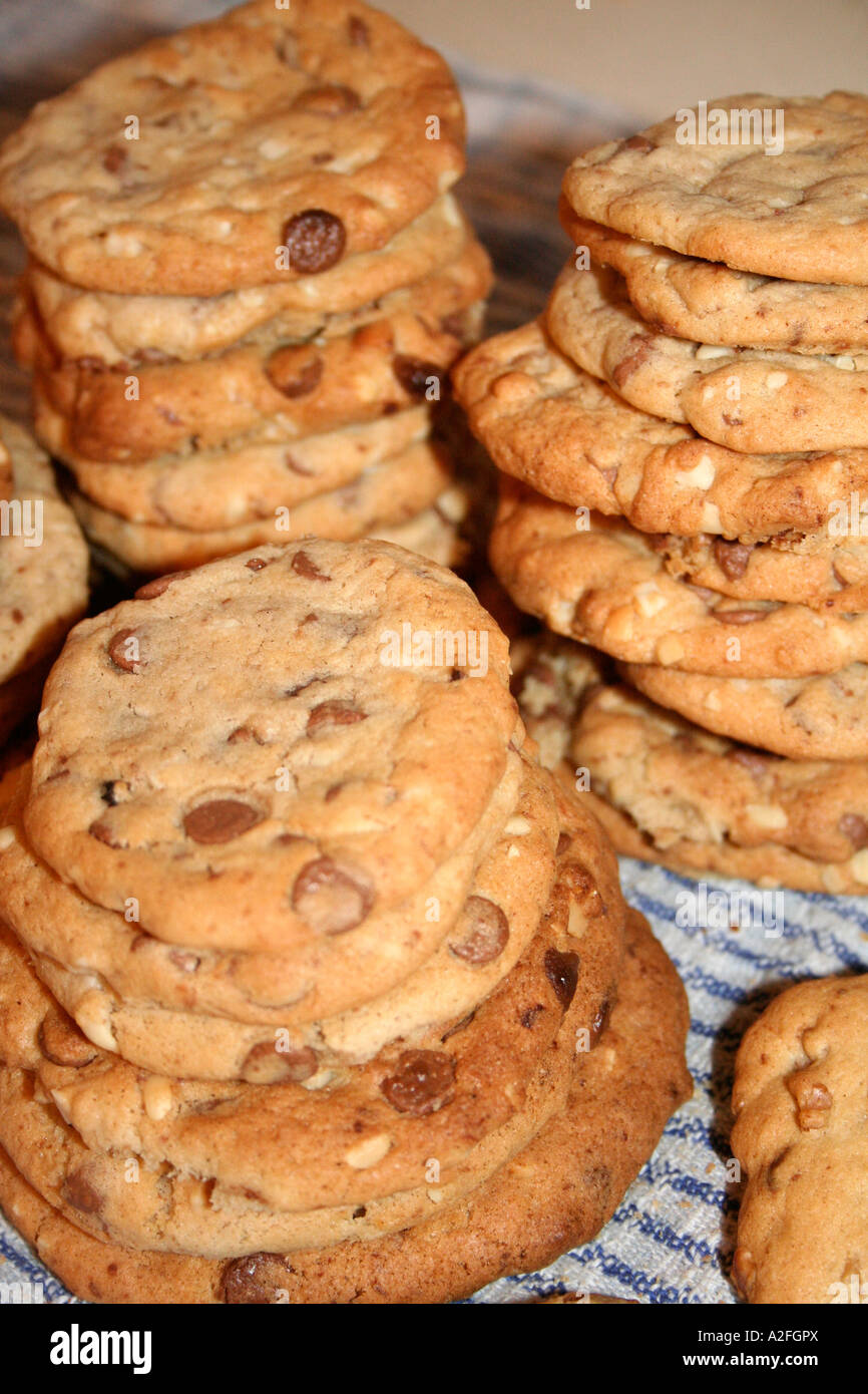 stacked homemade cookies Stock Photo - Alamy