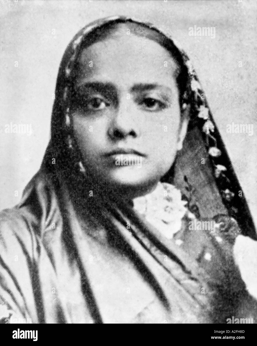 Kasturba Gandhi wife of Mahatma Gandhi in South Africa 1896 Stock Photo -  Alamy