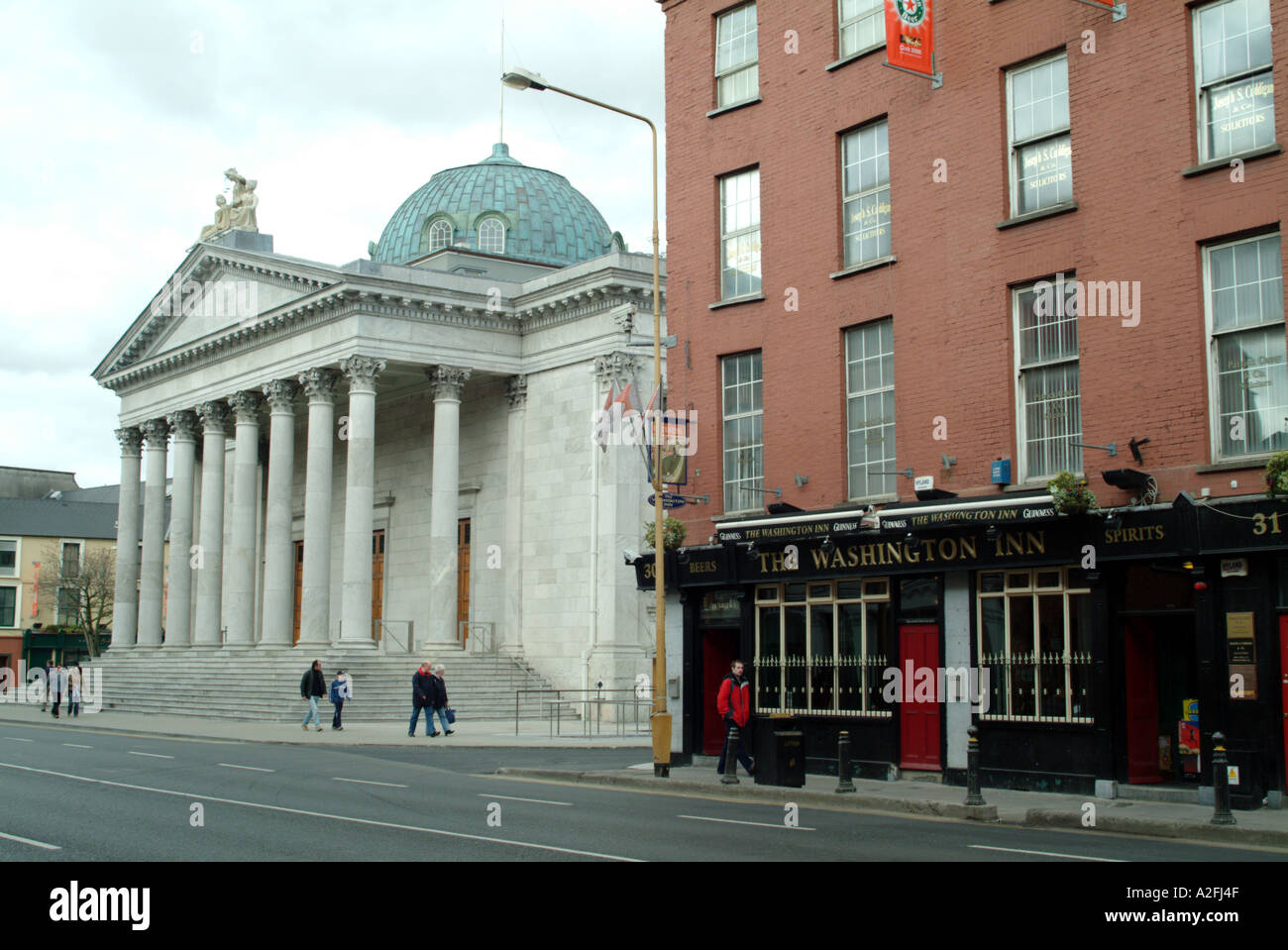 Cork Courthouse on Washington Street in the city centre Ireland EU Eire and the Washington Inn