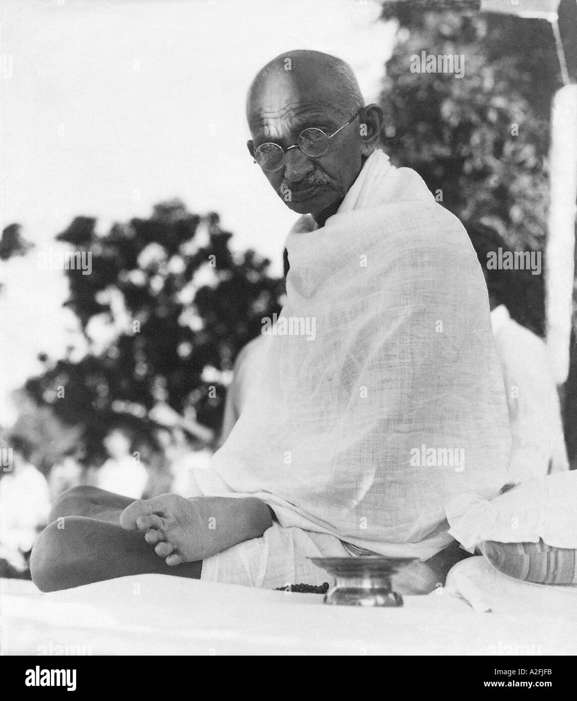 MKG 33518 Mahatma Gandhi January 1946 Stock Photo