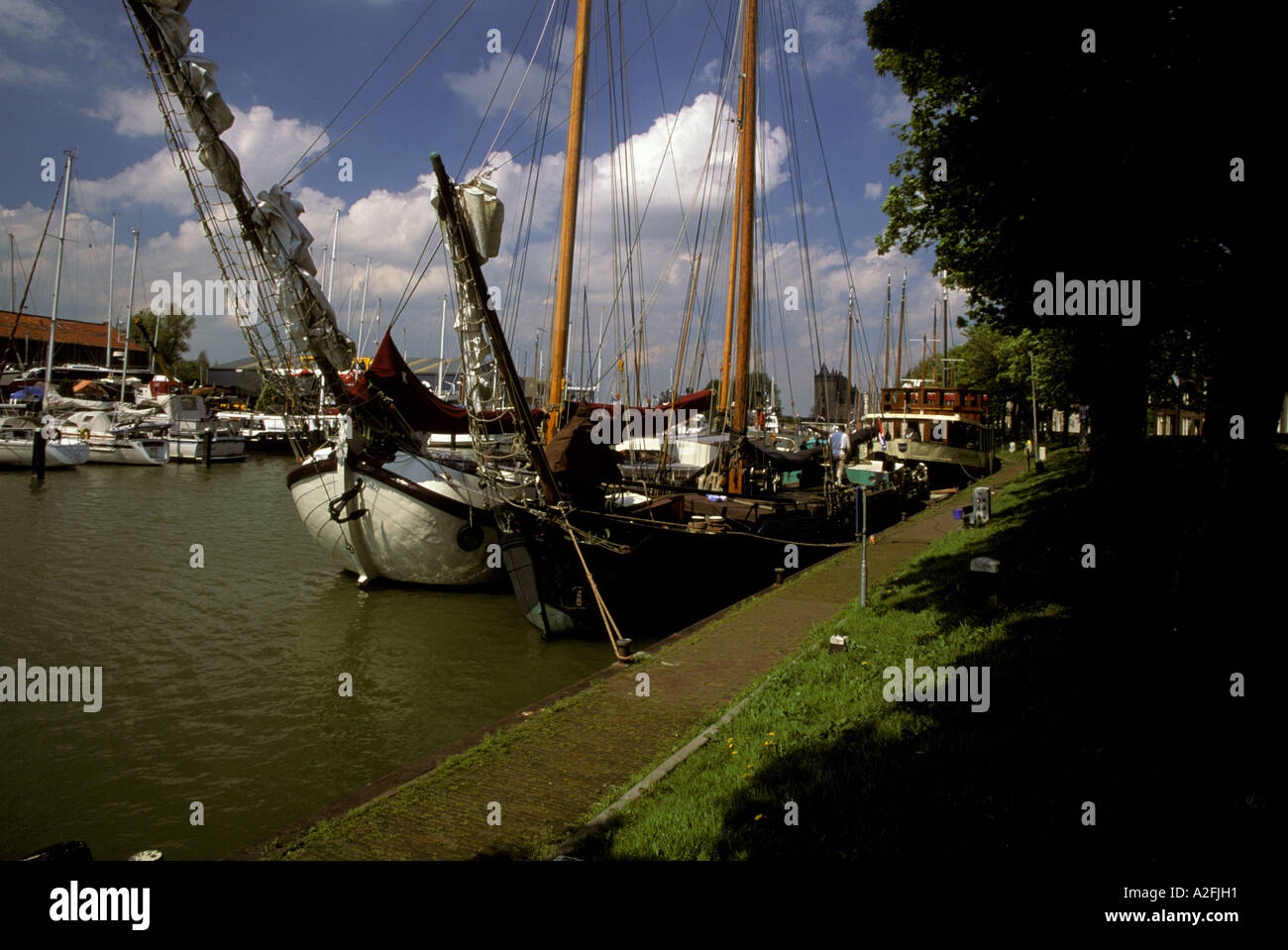 Europe, Netherlands, Muiden. Sailing ships Stock Photo Alamy