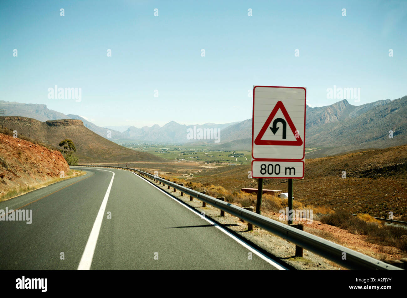 South Africa, street in mountains Stock Photo