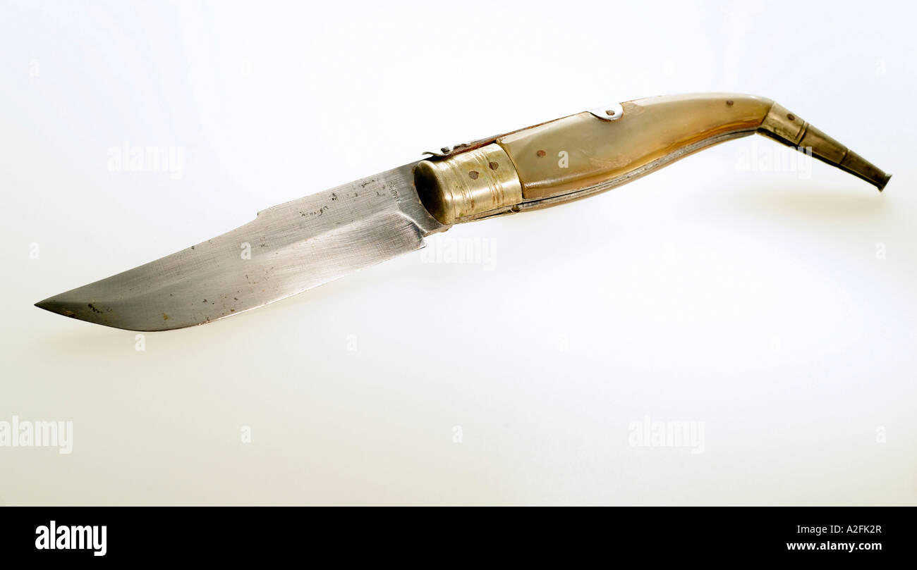 Historical knife spanish Stock Photo - Alamy