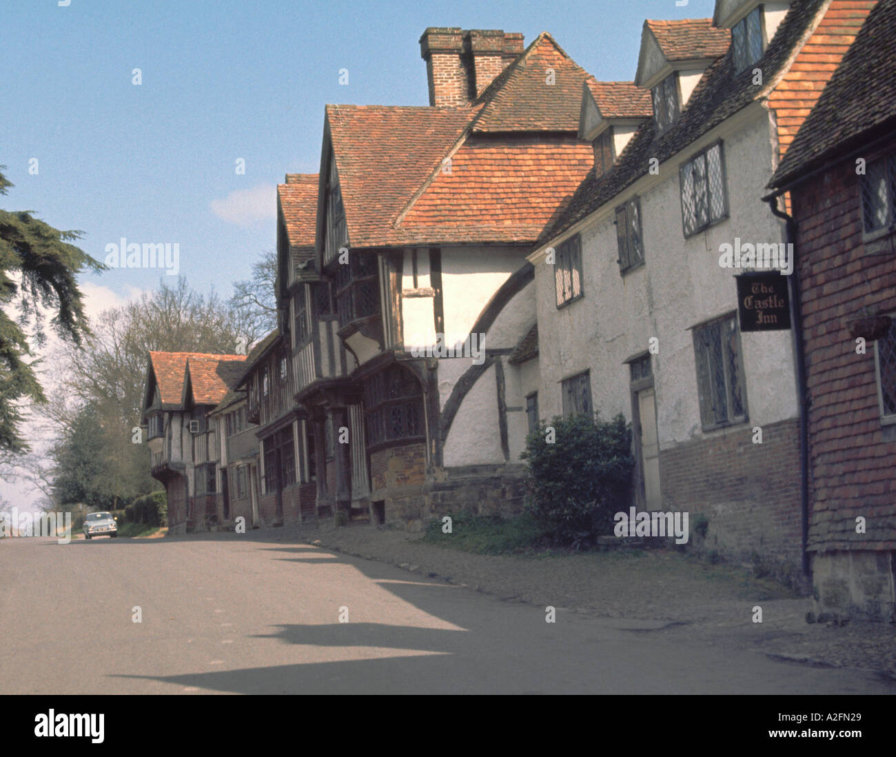 Chiddingstone Tudor Village Kent England Stock Photo