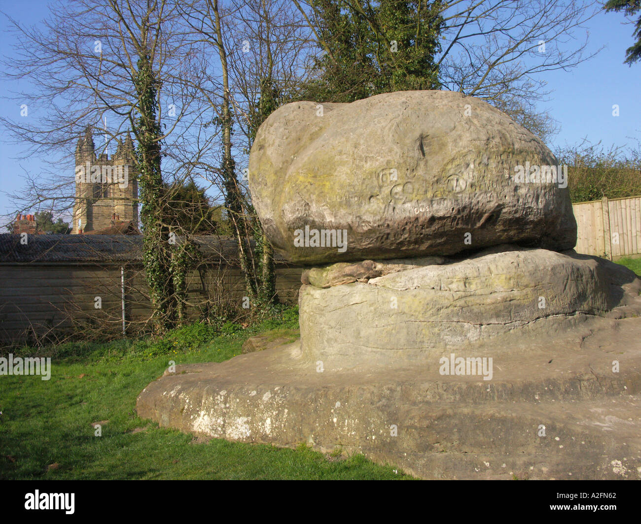 The Chiding Stone Chiddingstone Village Kent England Stock Photo