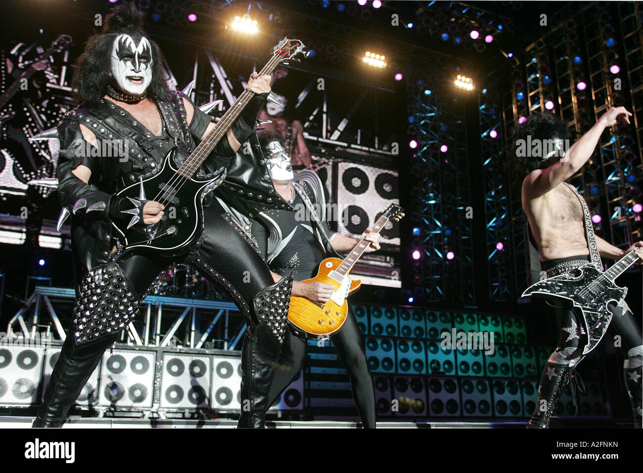 KISS US heavy metal group Stock Photo Alamy