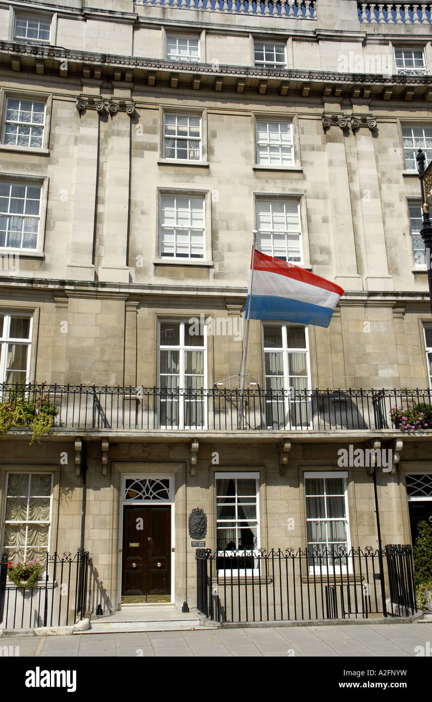 Luxembourg Embassy in Belgravia London Stock Photo Alamy