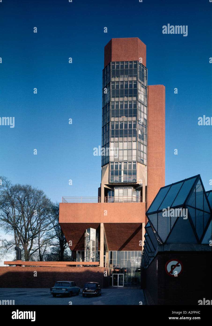 The engineering building at leicester university hi-res stock
