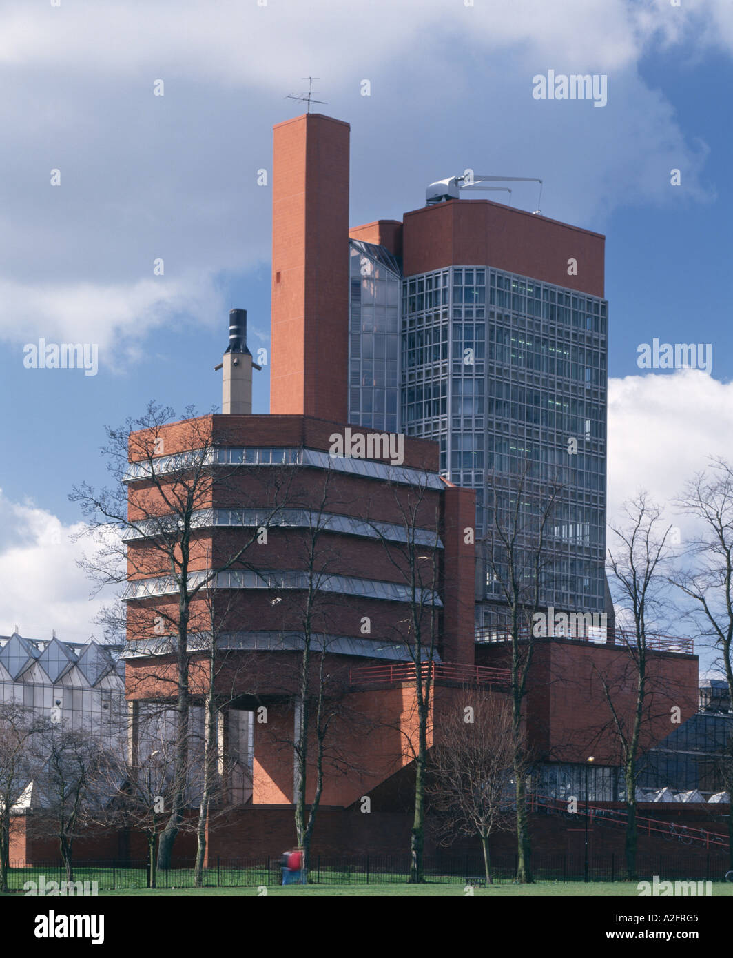 Leicester University Faculty of Engineering, England, 1959 - 1963. Exterior of office and laboratory tower. Stock Photo
