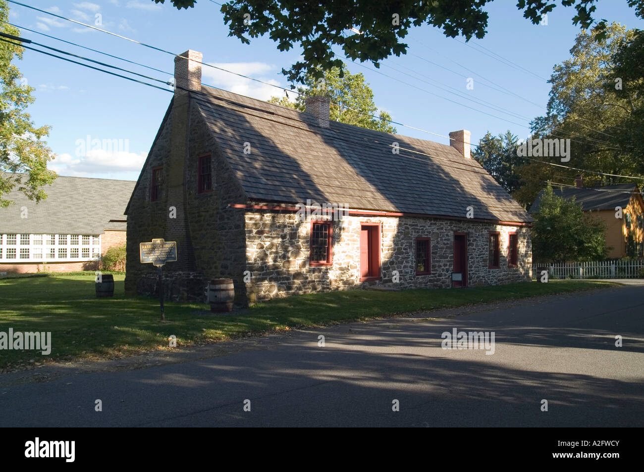 Abraham Hasbrouck House, Huguenot Street, New Paltz, New York Stock