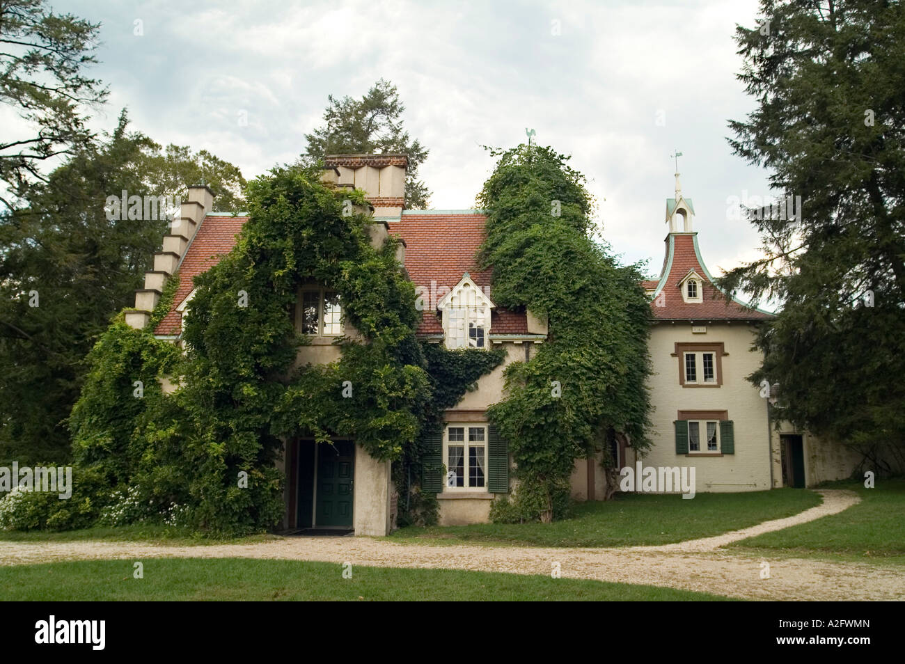 Washington Irving's Sunnyside, Tarrytown, New York Stock Photo Alamy