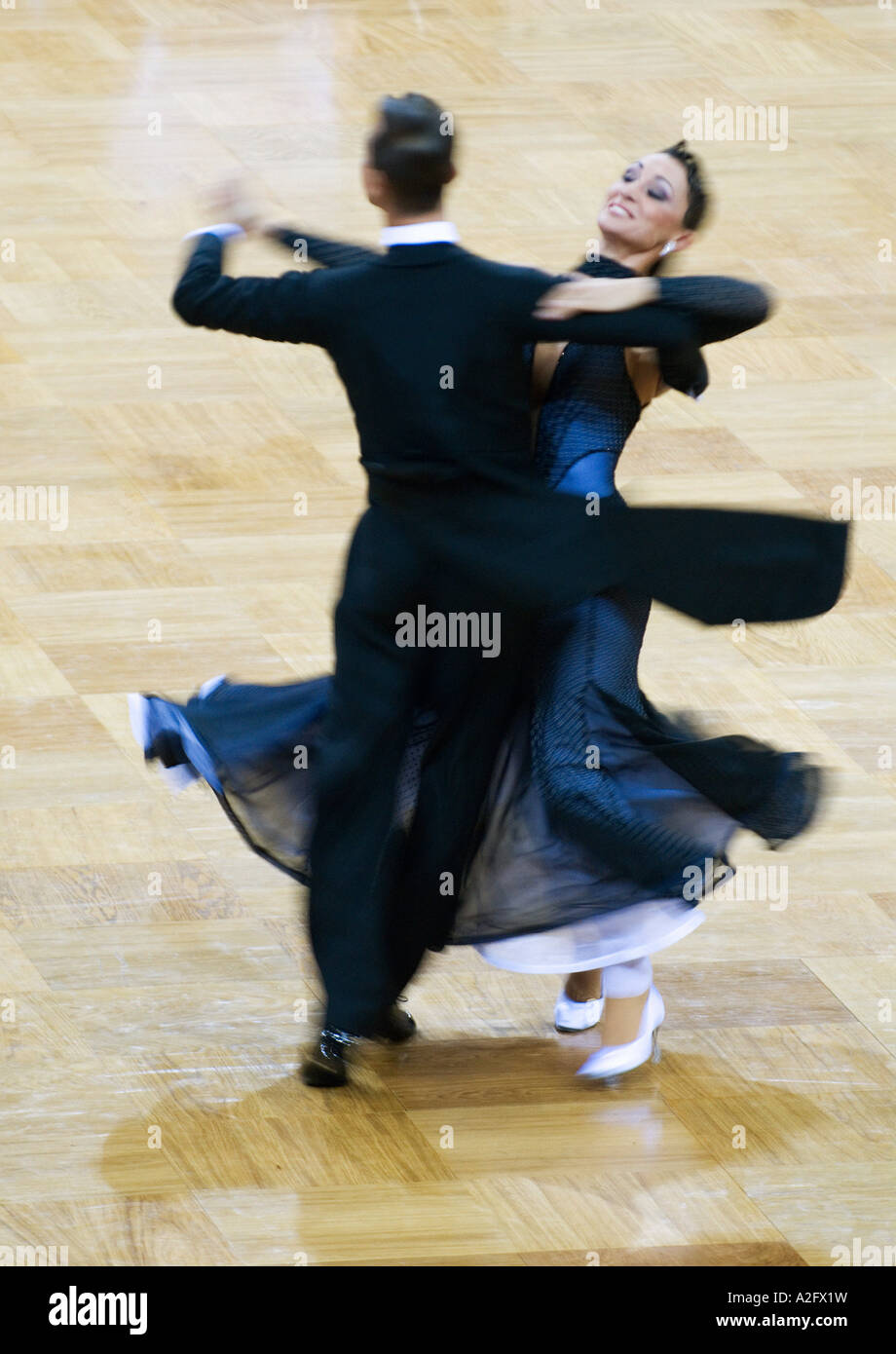 professional Ballroom Dancers dancing Stock Photo Alamy