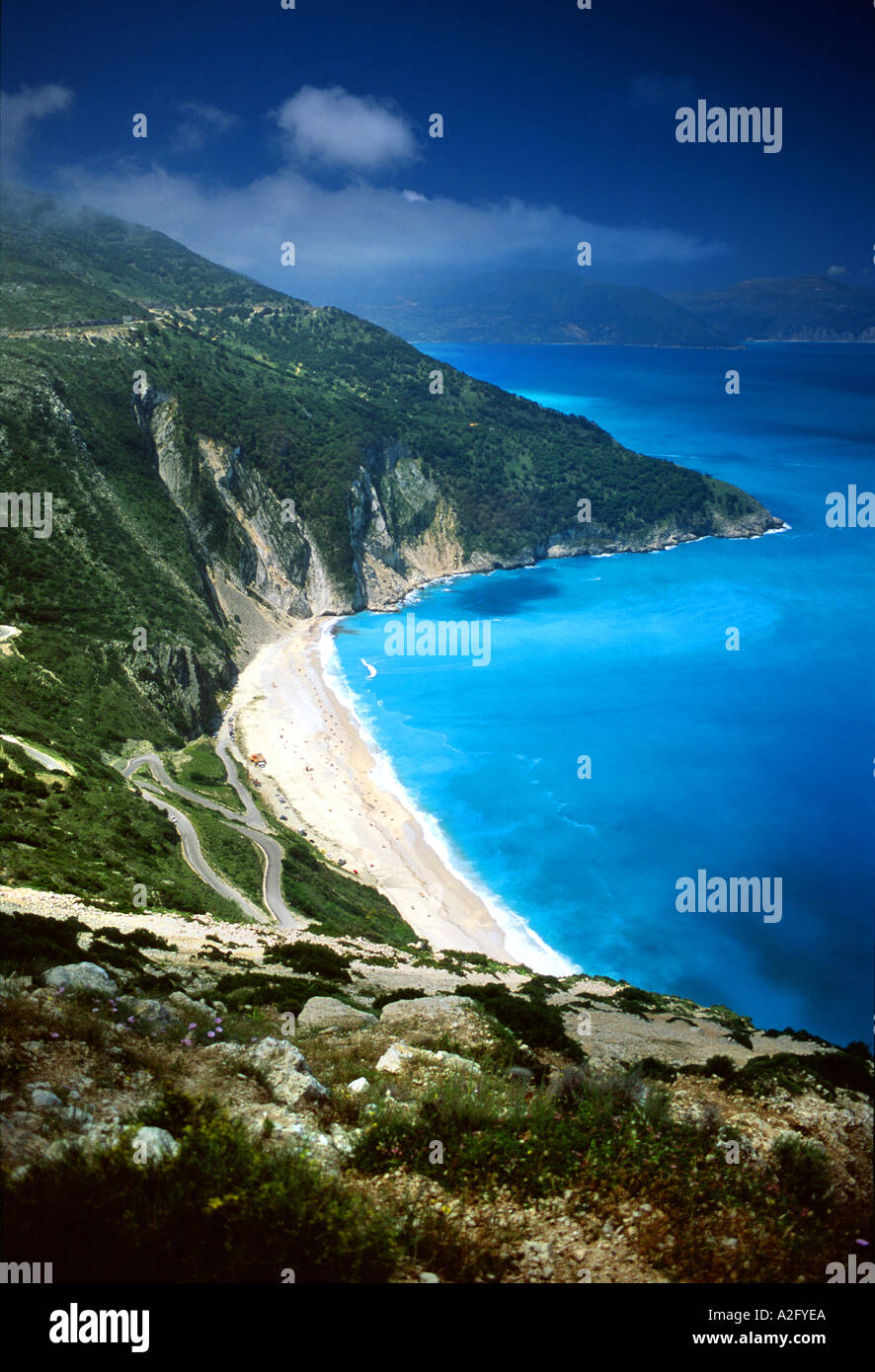 White rocks beach kefalonia greece hi-res stock photography and images ...