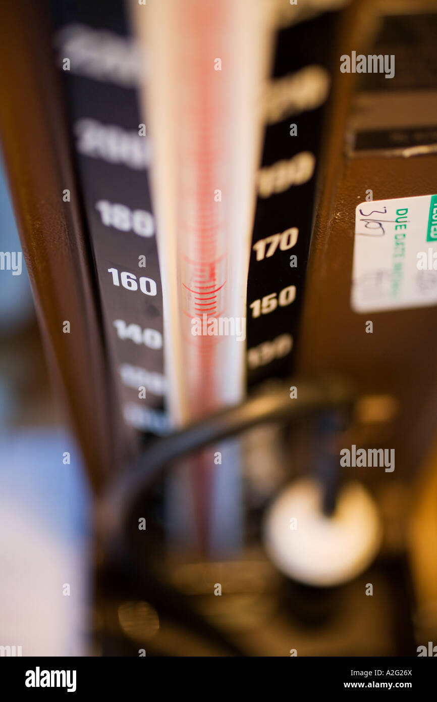 Sphygmomanometer machine scale closeup close up closeup macro