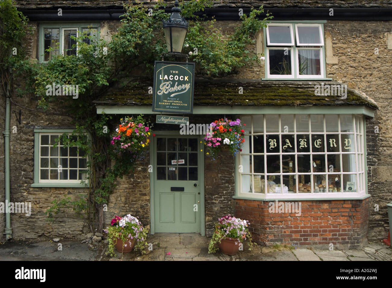 The Village Bakery Lacock Wiltshire England Stock Photo - Alamy