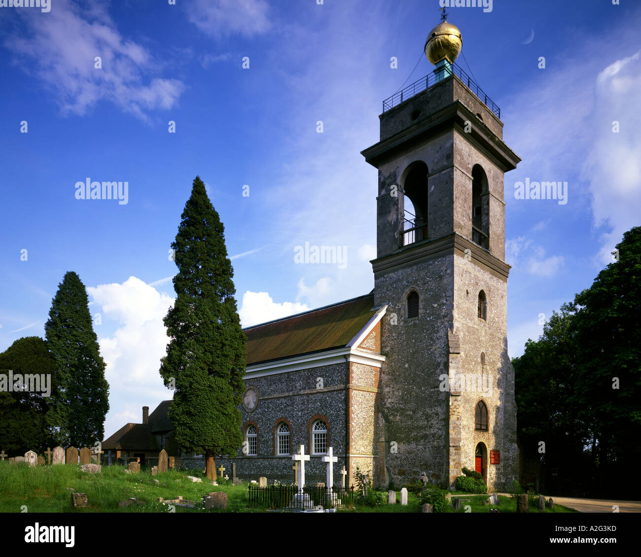 GB - BUCKINGHAMSHIRE:  St. Lawrence Church at West Wycombe Stock Photo
