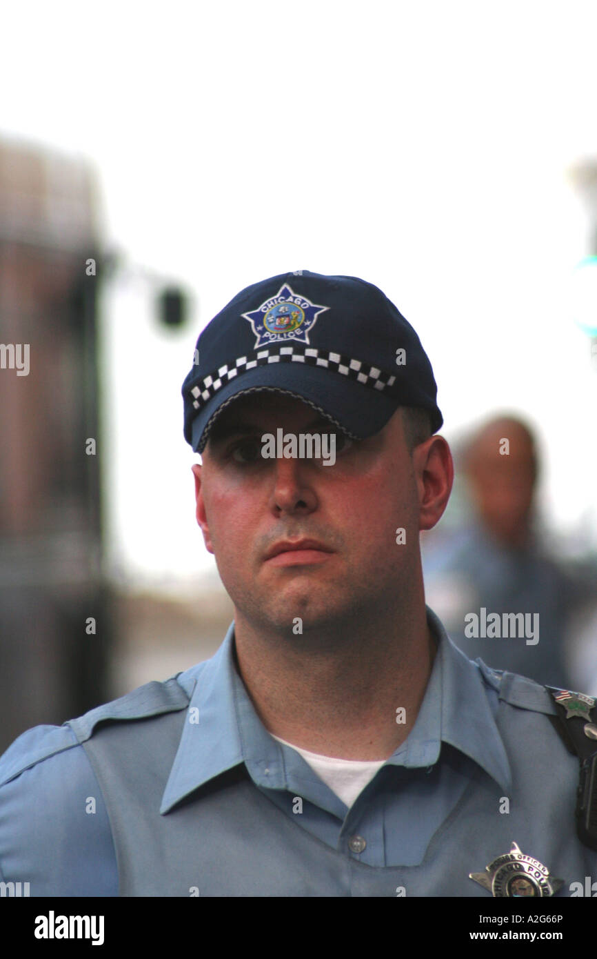 Chicago street cop Stock Photo