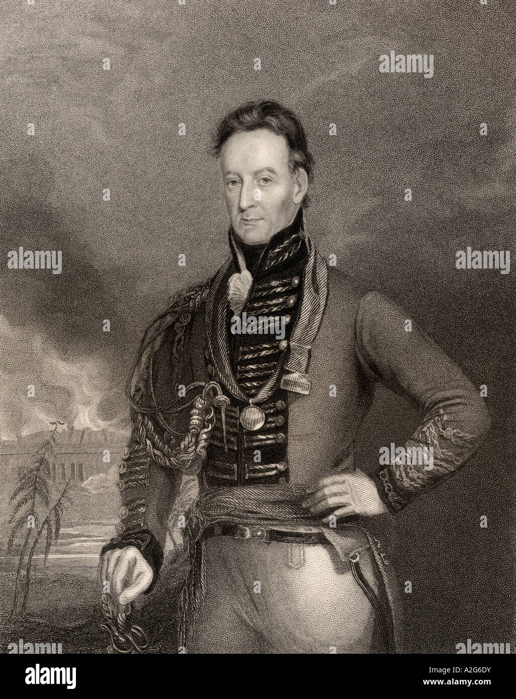 Major-General Sir Charles Shipley, 1755 -1815. Senior officer in the ...