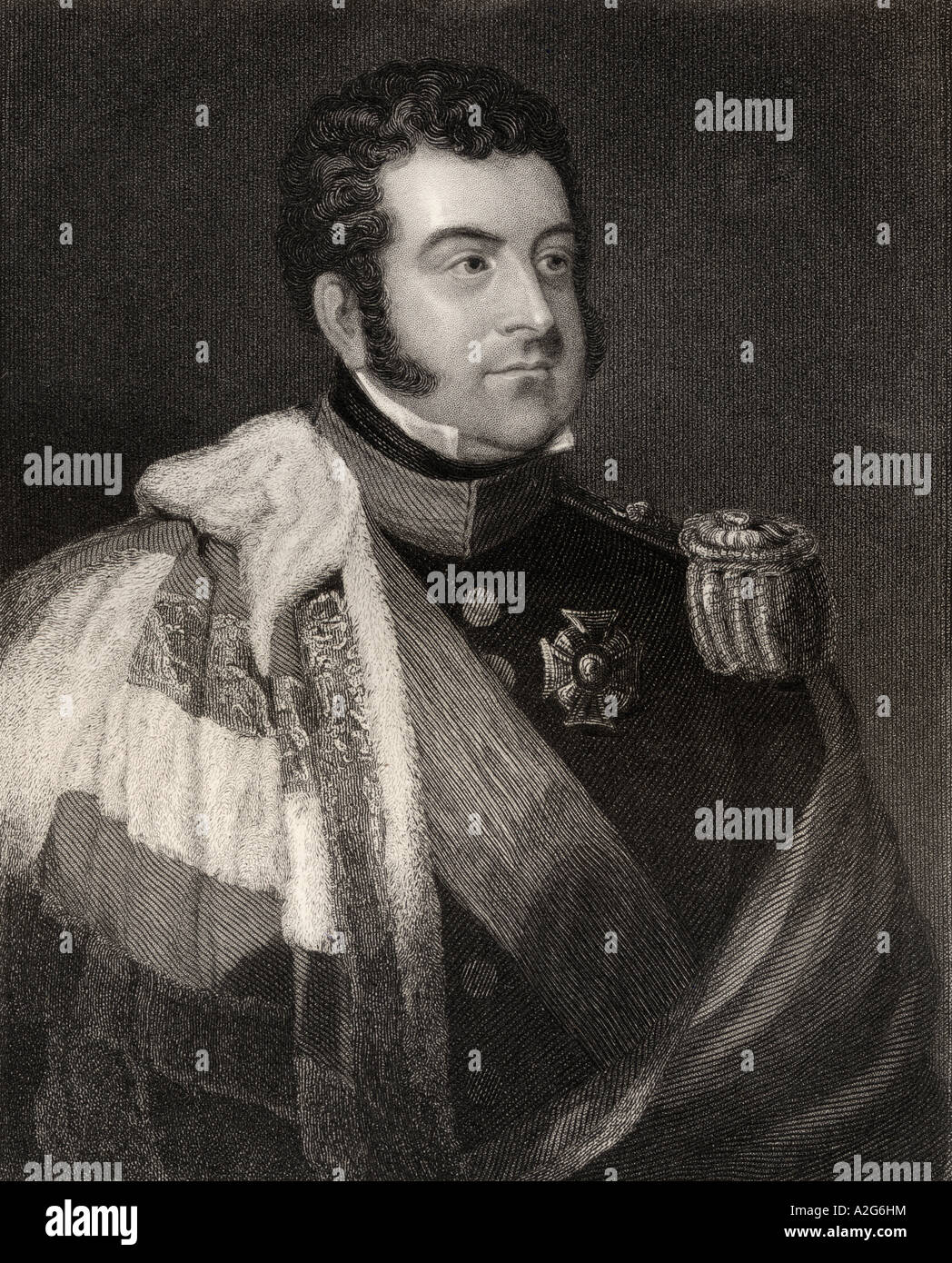 George Augustus Frederick Fitzclarence, 1st Earl of Munster, 1794 - 1842.  English peer and soldier. Stock Photo