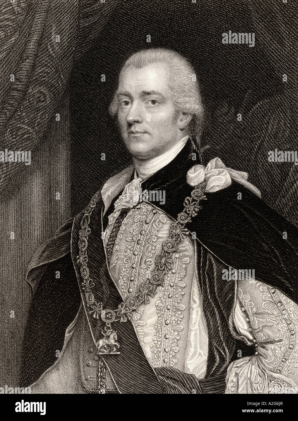 George John Spencer, 2nd Earl Spencer, 1758 - 1834. British Whig politician. Stock Photo