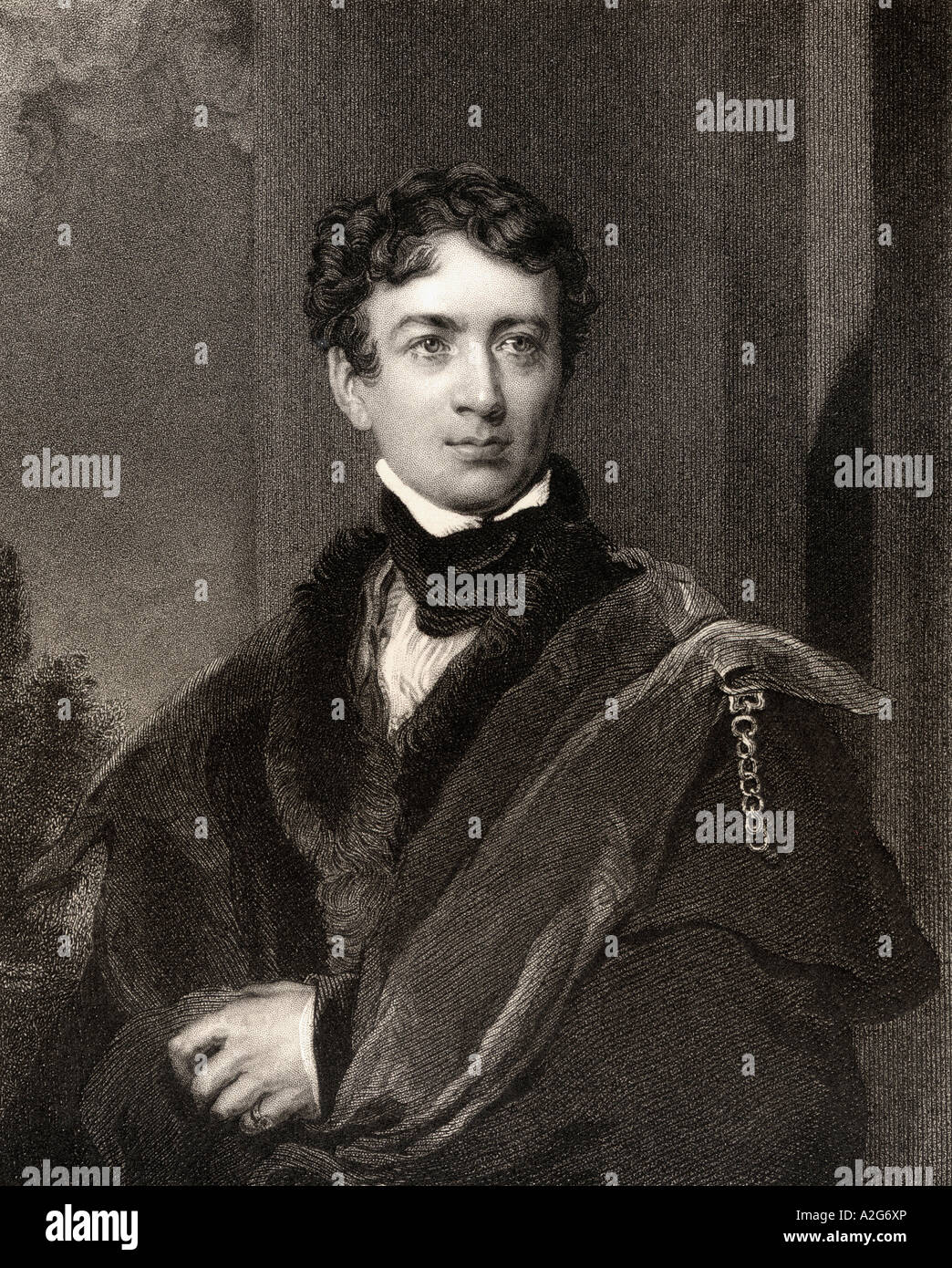 John George Lambton, 1st Earl of Durham, 1792 - 1840, aka Radical Jack. British Whig statesman and colonial adminstrator. Stock Photo