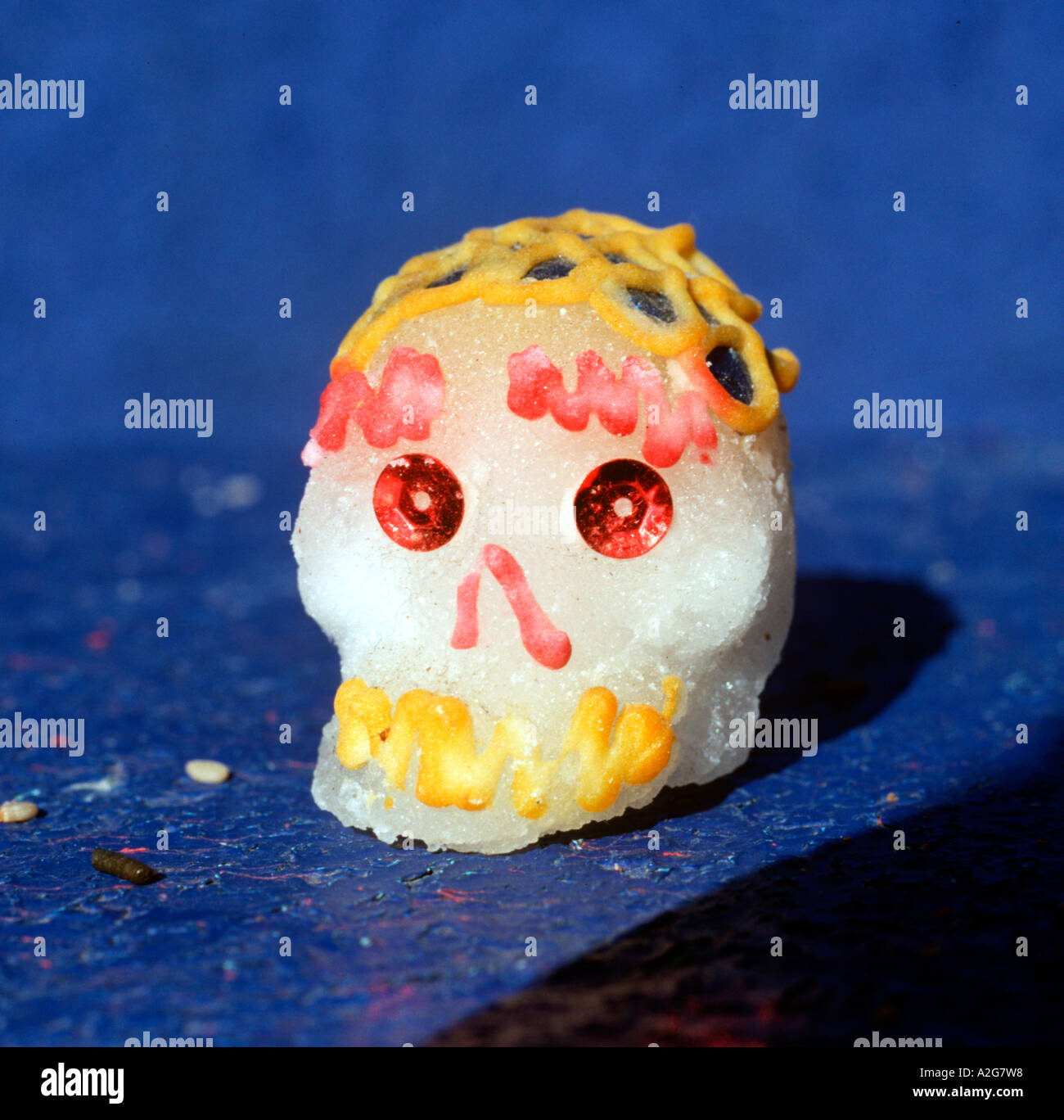 North America, Mexico, Oaxaca, Pan de los Muertos, or Bread of the Dead, offered on altars during Days of the Dead. Stock Photo