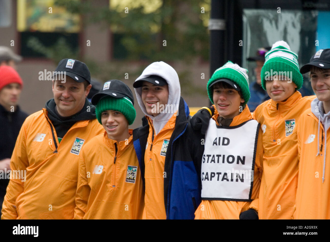 Marathon crew Stock Photo