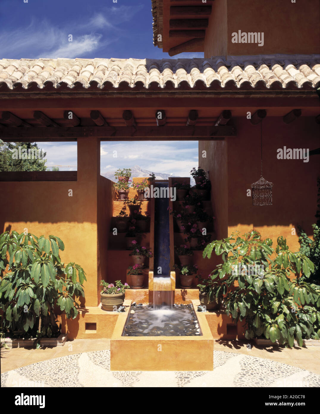 Raised pond water feature spanish hires stock photography and images