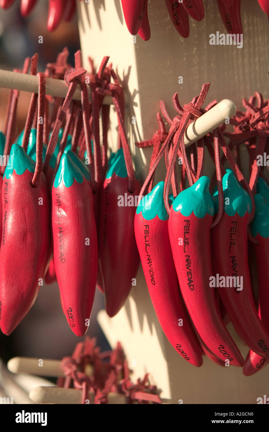USA, Arizona, Tucson 4th Avenue Street Fair Feliz Navidad Christmas