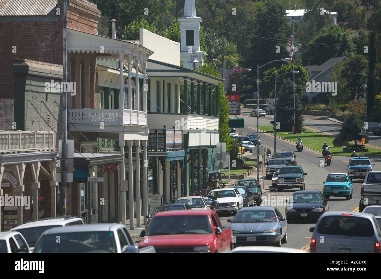 USA, California, Gold Country, Sutter Creek Former Gold Rush Town Town