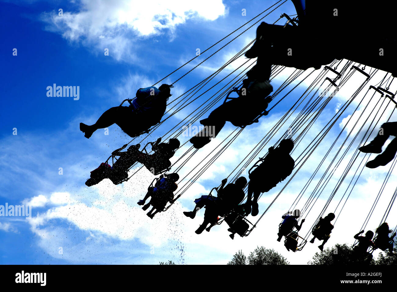 Theme Park Ride Stock Photo Alamy