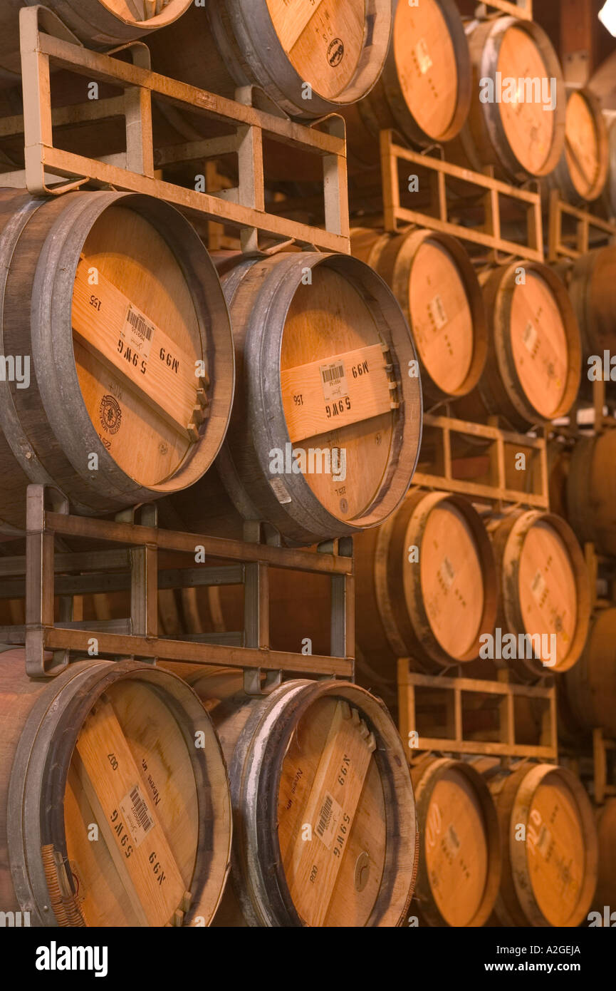 USA, California, Napa Valley, Yountville Silverado Winery Wine Casks
