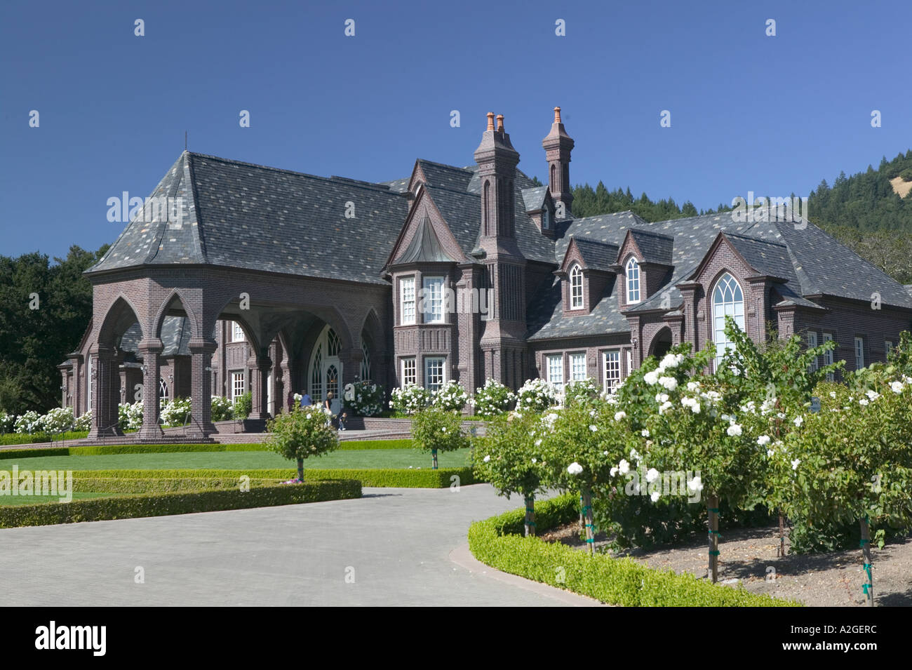 USA, California, Sonoma Valley, Kenwood Ledson Winery Exterior Stock Photo Alamy