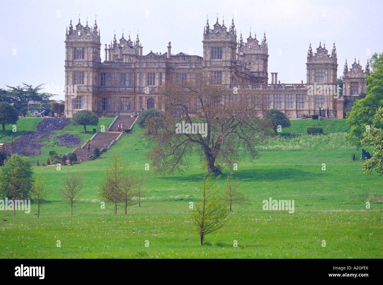 Mentmore Towers Stately Home during filming of motion picture "Batman  Begins Stock Photo - Alamy